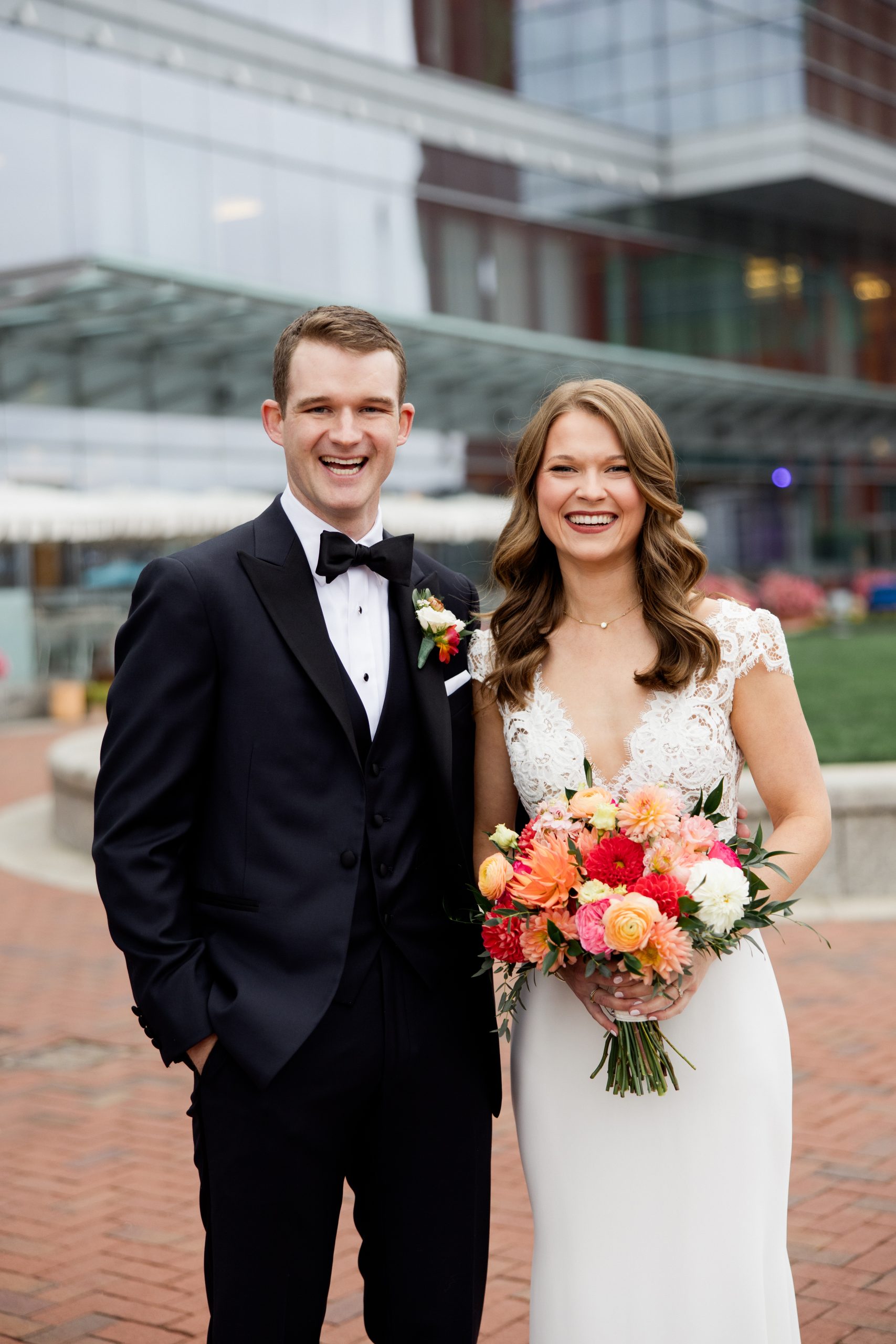 Bride in Boston wearing soft glam makeup